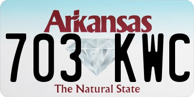 AR license plate 703KWC