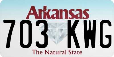 AR license plate 703KWG