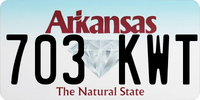 AR license plate 703KWT