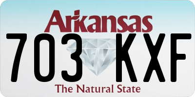 AR license plate 703KXF