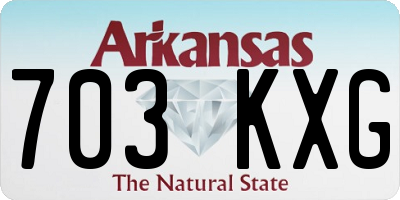 AR license plate 703KXG