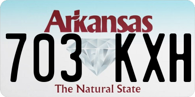 AR license plate 703KXH