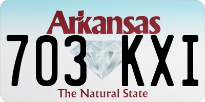 AR license plate 703KXI