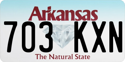 AR license plate 703KXN