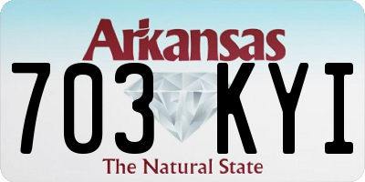 AR license plate 703KYI