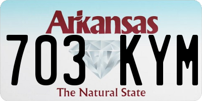 AR license plate 703KYM