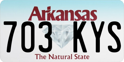 AR license plate 703KYS