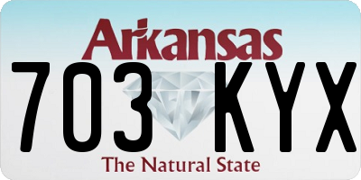 AR license plate 703KYX