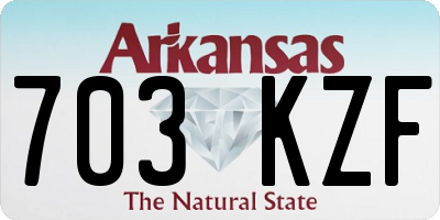 AR license plate 703KZF