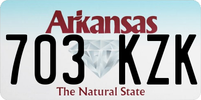AR license plate 703KZK