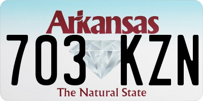 AR license plate 703KZN
