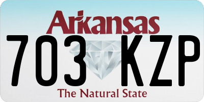 AR license plate 703KZP