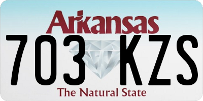 AR license plate 703KZS