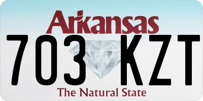AR license plate 703KZT