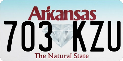 AR license plate 703KZU