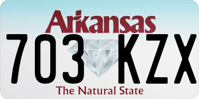 AR license plate 703KZX