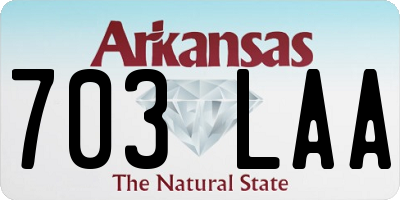 AR license plate 703LAA