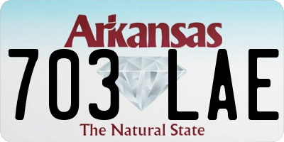 AR license plate 703LAE