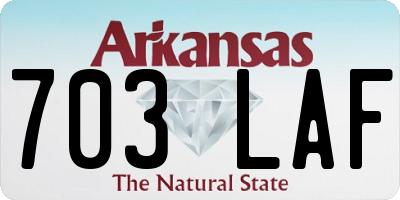 AR license plate 703LAF
