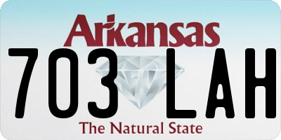 AR license plate 703LAH