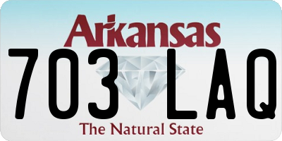 AR license plate 703LAQ