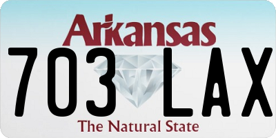 AR license plate 703LAX