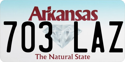 AR license plate 703LAZ