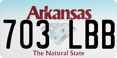 AR license plate 703LBB