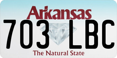 AR license plate 703LBC