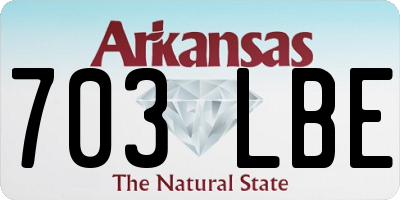 AR license plate 703LBE
