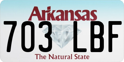 AR license plate 703LBF