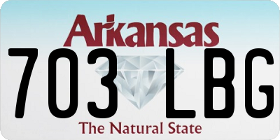 AR license plate 703LBG
