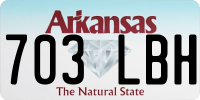 AR license plate 703LBH