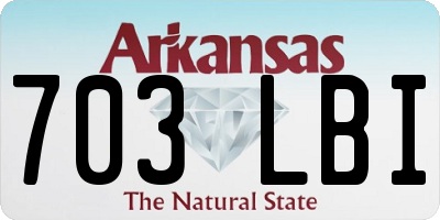 AR license plate 703LBI