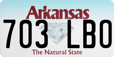 AR license plate 703LBO
