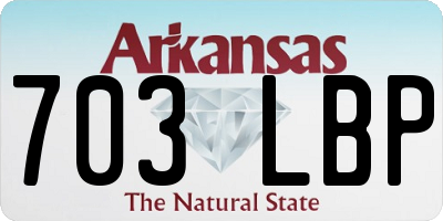 AR license plate 703LBP