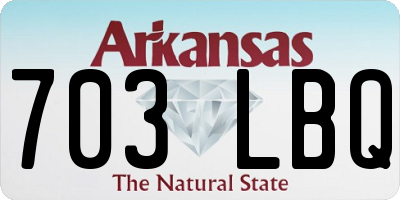AR license plate 703LBQ