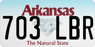 AR license plate 703LBR