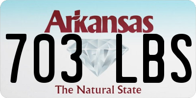 AR license plate 703LBS
