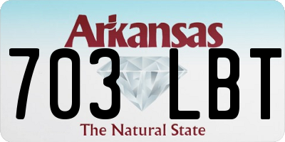 AR license plate 703LBT