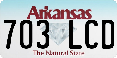 AR license plate 703LCD
