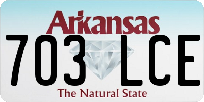 AR license plate 703LCE