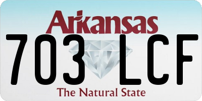 AR license plate 703LCF
