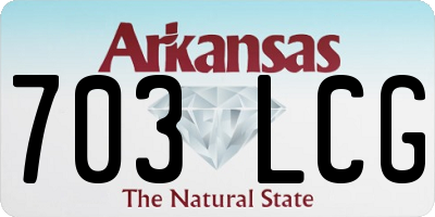 AR license plate 703LCG