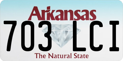 AR license plate 703LCI