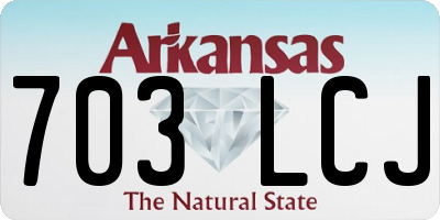 AR license plate 703LCJ