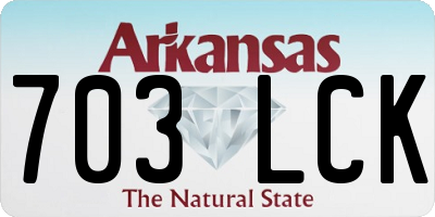 AR license plate 703LCK