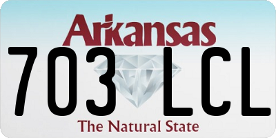 AR license plate 703LCL