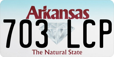 AR license plate 703LCP