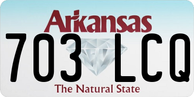 AR license plate 703LCQ